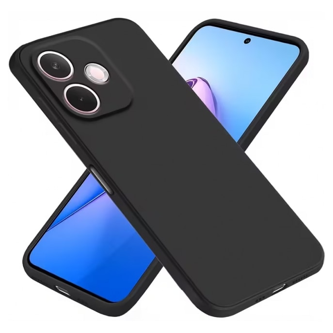 Husa Upzz® Ultra Slim New Compatibila Cu Oppo A5 PRO 4G/5G, Silicon Soft Slim Anti Amprente, Protectie La Camera, Negru