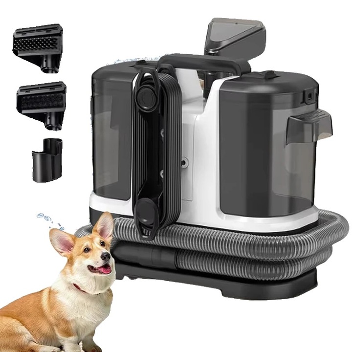 Aspirator pentru covoare, design usor, putere de aspiratie 12 Kpa, negru