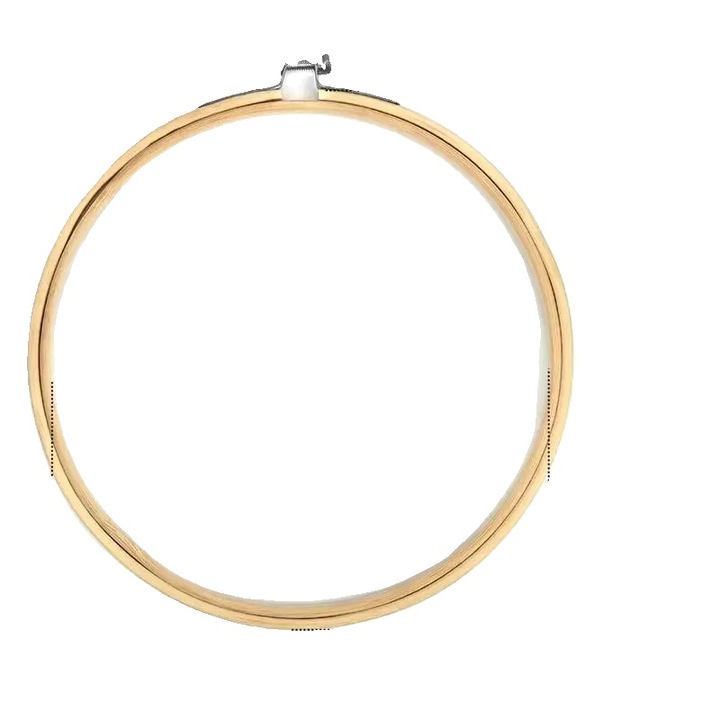 Hímzőkeret szett, 15cm, 10 darab, bambusz és vas, állítható kialakítás