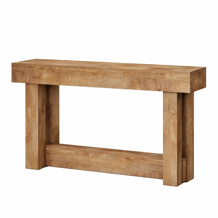 Маса за всекидневна/хол, Blackswan Design Farmhouse M2, кафяво дърво, 160x30x85 см