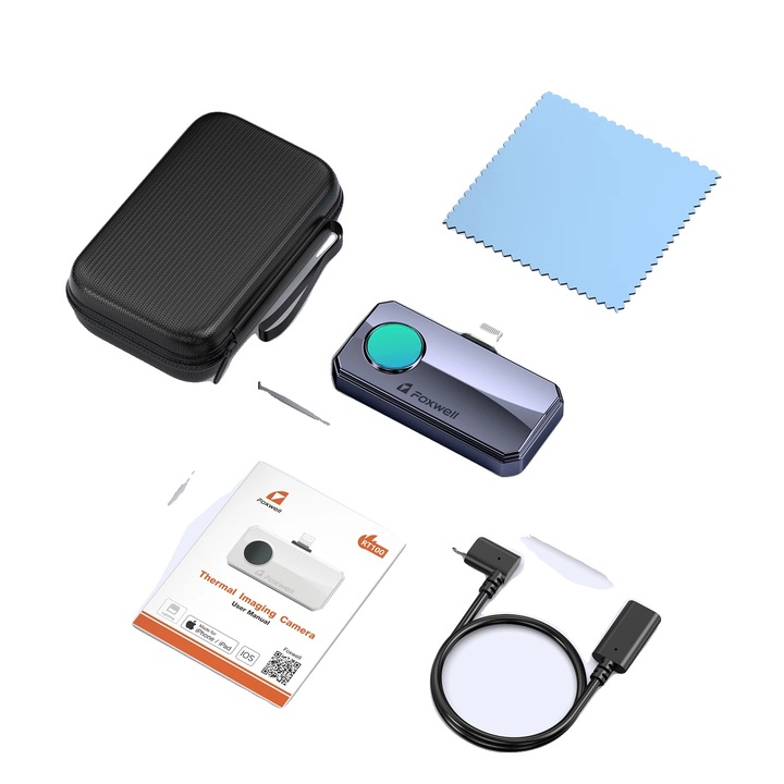 Camera termica, 256x192 IR, pentru Android, dimensiuni compacte, utilizare indelungata