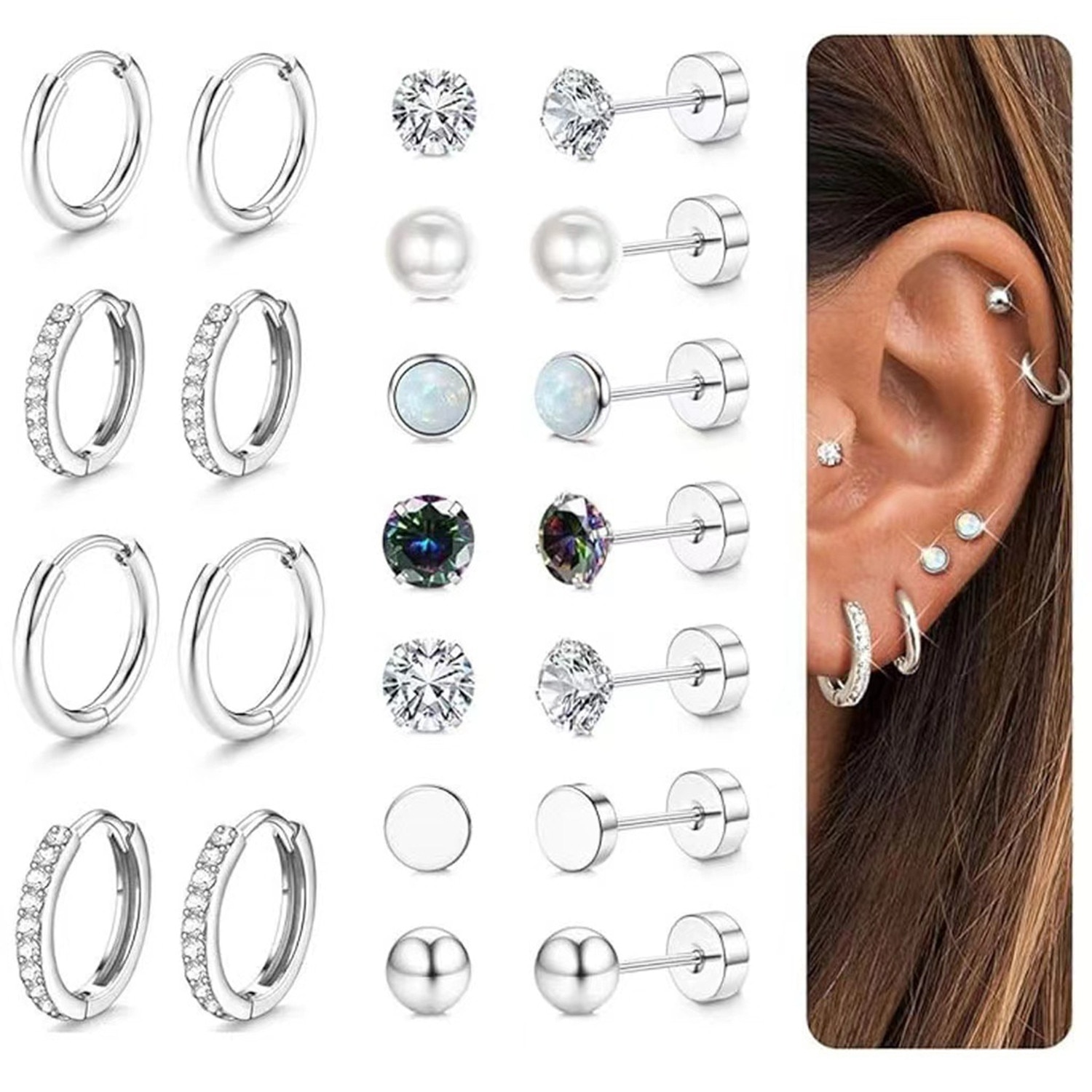 GARNI オニキスSquare Pierce Cauți piercing industrial? Alege din oferta eMAG.ro