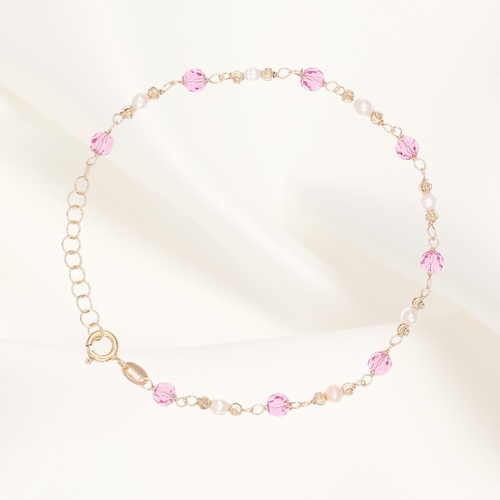 Bratara argint Pearl Blossom Whisper