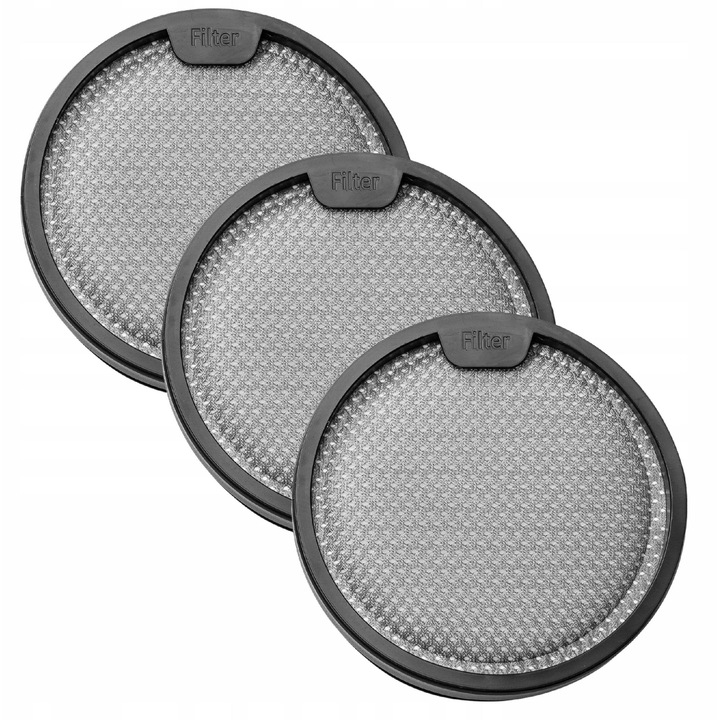 3 db porszívószűrő készlet, AreoSe, Xiaomi G9/G10 és Dreame R10/R20 készülékekhez, felfogja a finom részecskéket, víz alatt mosható, könnyű telepítés, hosszú élettartam