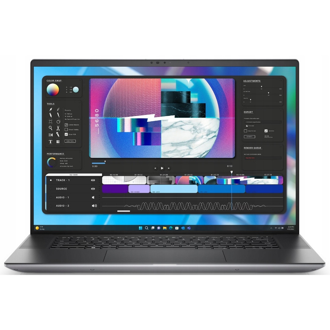 Laptop Dell Precision 5680, Intel Core i7-13800H, 32GB 1TB SSD, 16" FHD+ 1920x1200 IPS, Nvidia GeForce RTX 3500 Ada 12GB, 6000 MHz, Windows 11 Pro