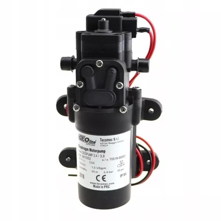 Pompa electrica Geoline 2.4/3.8 12 V, 2 dimensiuni, culoare neagra