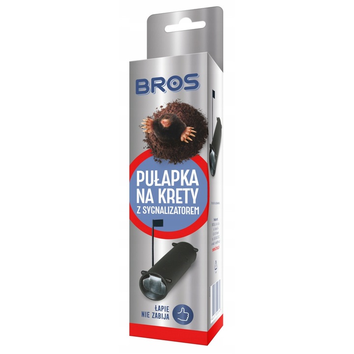 Capcana mecanica pentru cartite cu semnalizator, Bros, ecologica, reutilizabila, 1 bucata