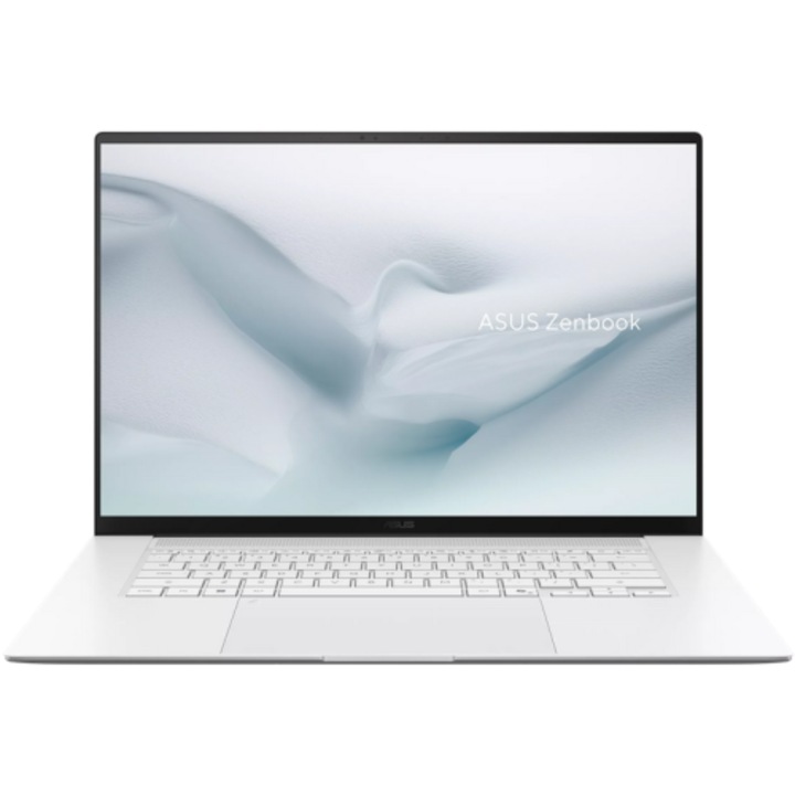 Laptop ASUS ZenBook S16 3K 16 inch AMD Ryzen AI 7 350 24GB 1TB SSD Windows 11 Home Scandinavian White