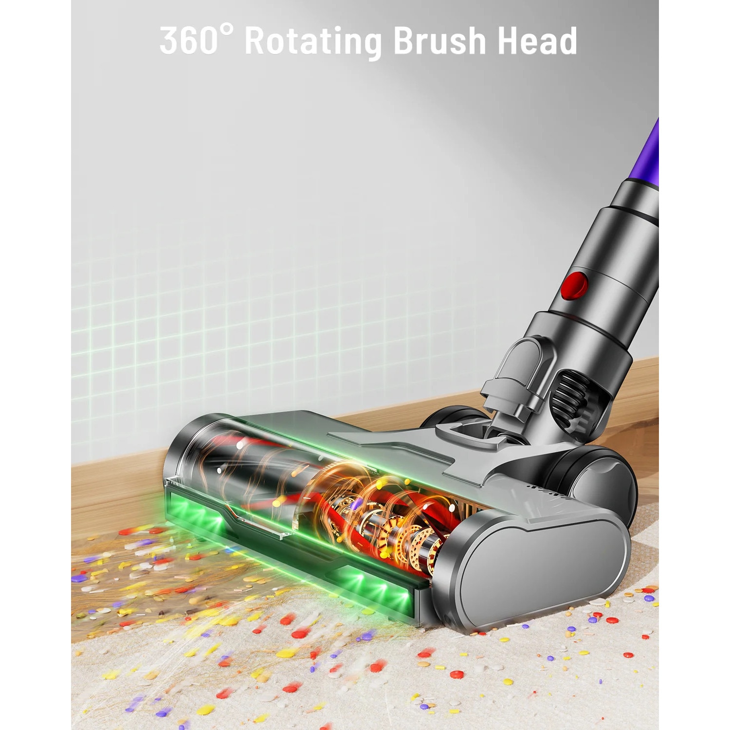 Aspirator fara fir, 650W, filtrare HEPA, putere de aspiratie 65KPA, autonomie 70 minute