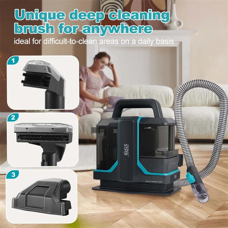 Aspirator portabil pentru covoare, 450W, putere de aspiratie mare, design compact, 220-240V, 5m cablu