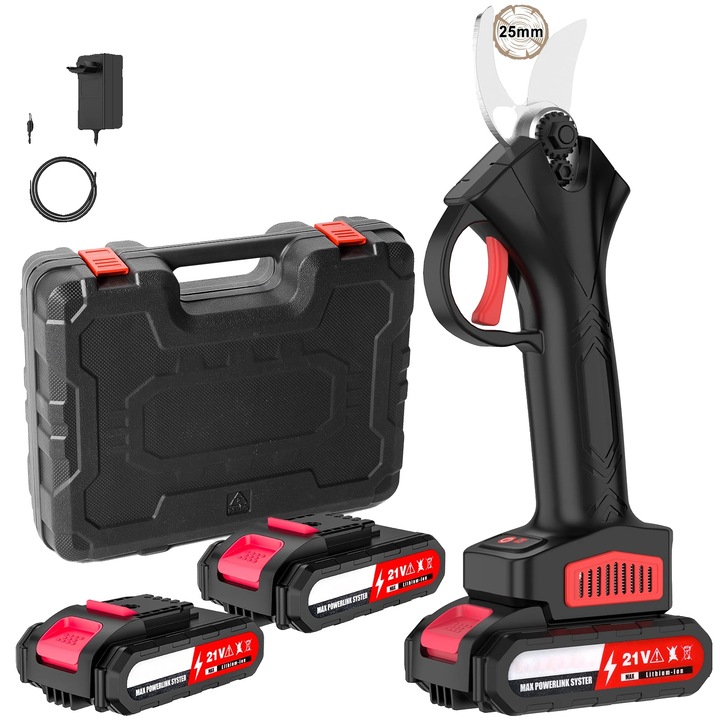 Foarfeca electrica, 1200W, 21V, taiere 0-25mm, design ergonomic, fara fir