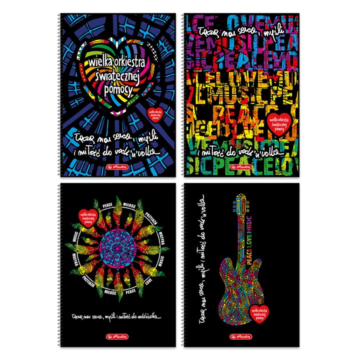 Caiet HERLITZ A4, 60 pagini, coperta premium, hartie 70 g/m², liniatura albastra