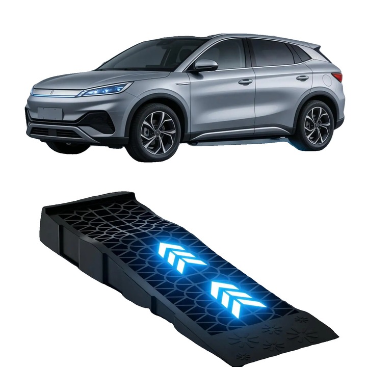 Rampa de ridicare auto, capacitate 3T, inaltime maxima 70mm, dimensiuni 69.8x20x7.8cm, set de 2 bucati