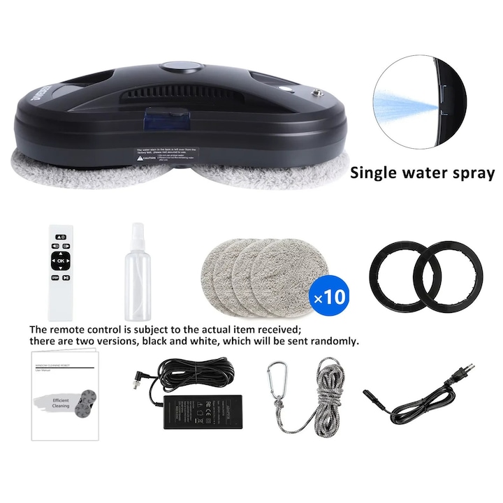 Robot de curatare feronerie, YTK334-1, eficienta ridicata, caracteristica de siguranta anti-cadere, 100-240V, 800W