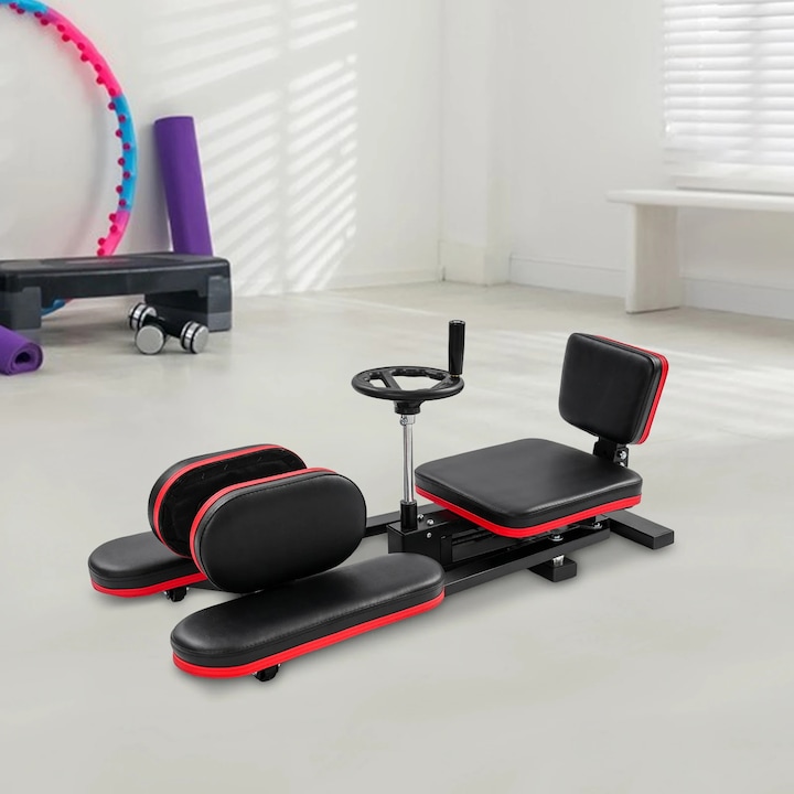 Aparat de intindere a picioarelor, cadru din otel, unghi de extensie ajustabil pana la 180, pentru toate varstele, confortabil