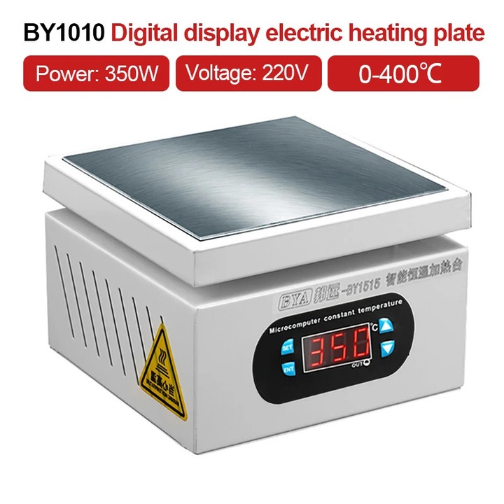 Fűtőasztal, intelligens hőmérséklet-szabályozás, sokoldalú alkalmazások, 16x16x15 cm