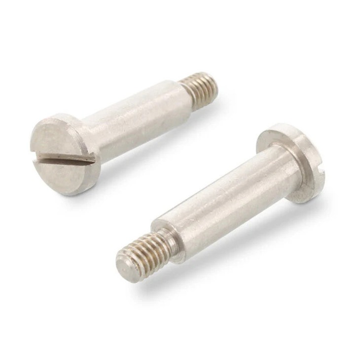 Set 50 Surub cap cilindric crestat cu prelungire filetata DIN 923 - M8 x 6 mm