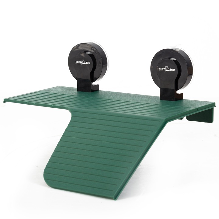 Rampa pentru testoase Repti-Zoo, 6.7x23.5x28.6cm, cu ventuze, verde