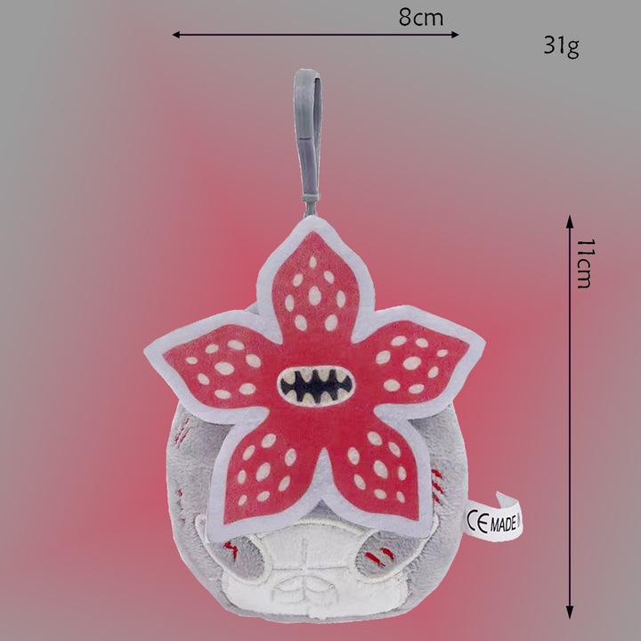 Jucarii de plus Stranger Things, umplute cu bumbac PP 3D, moi, set de plus, multicolor, 30x45cm