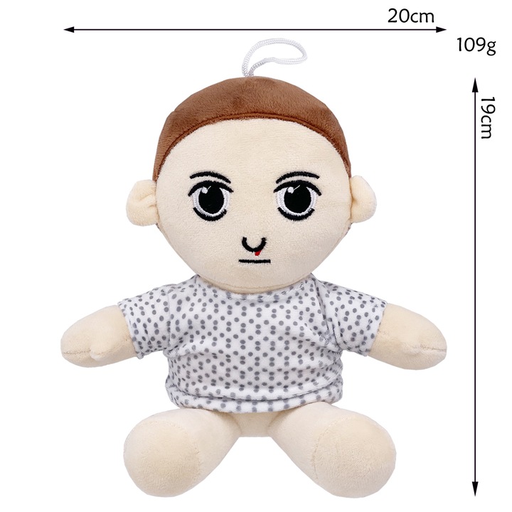 Jucarii de plus, Stranger Things, set de animale de desene animate, culori vii, dimensiune mini