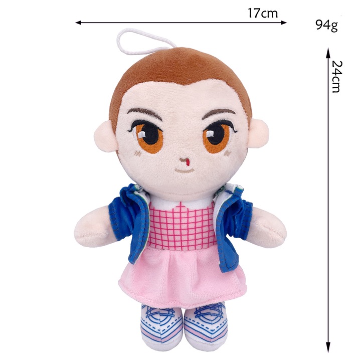 Плюшени играчки Stranger Things, плюшен комплект, 3D PP памук, меки, многоцветни, 30x45см