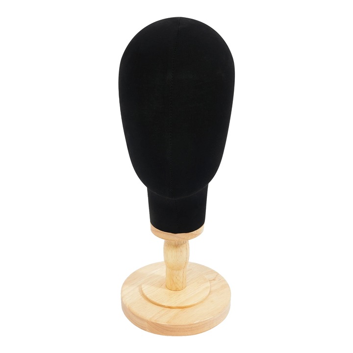 Cap manechin, materiale durabile, design eficient, negru, 40cm