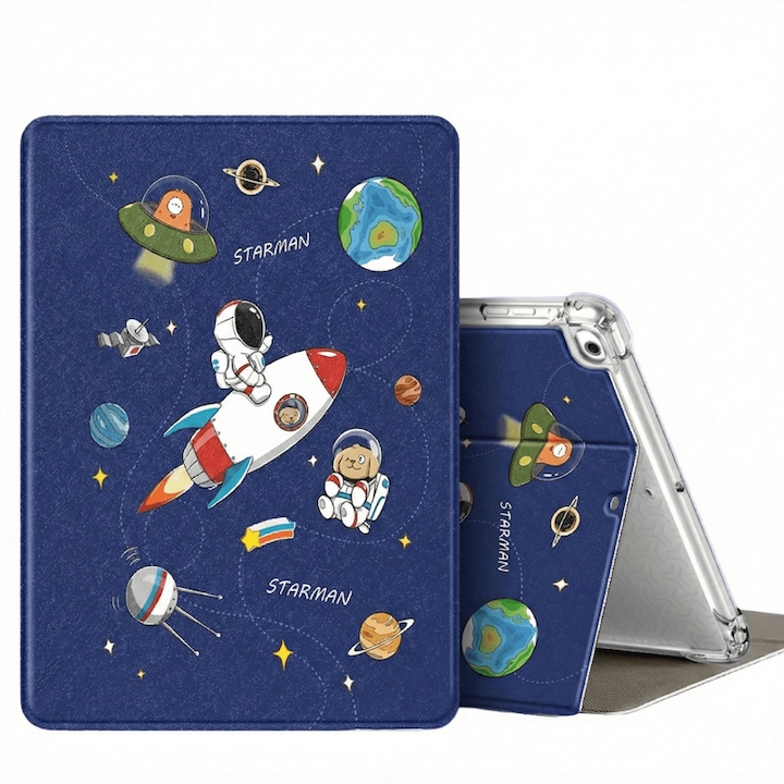 Husa de protectie pentru iPad Mini 6/7, 8.3 inch, husa spate ultra-subtire din TPU moale, albastru inchis