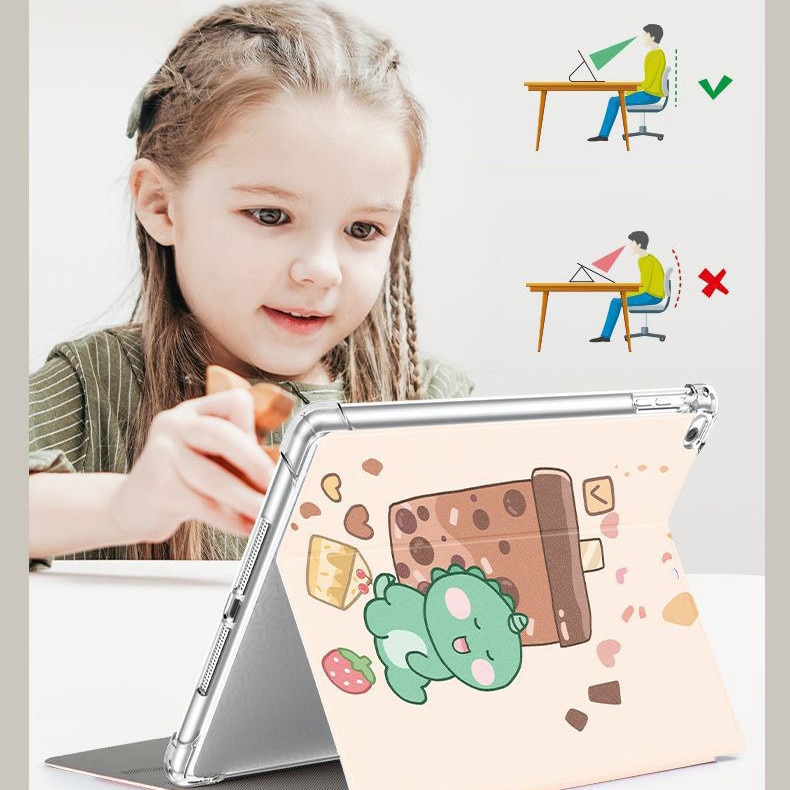 Husa de protectie pentru iPad Mini 6/7, 8.3 inch, husa spate ultra-subtire din TPU moale, albastru inchis