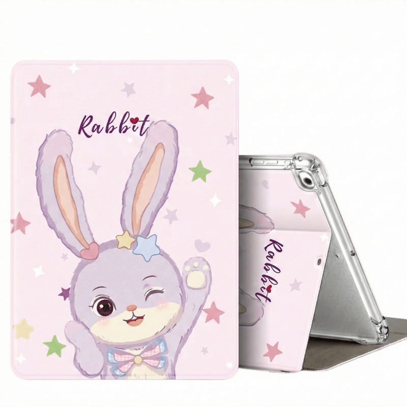 Husa protectie DroolingDog pentru iPad Mini 6/7, TPU moale, violet, 8.3 inch, design antiderapant