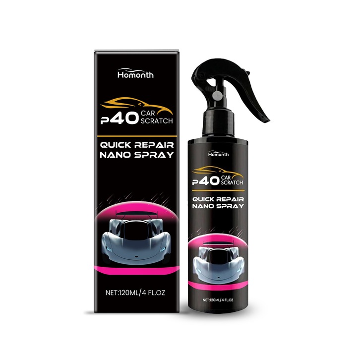 Kit spray nano pentru repararea rapida a zgarieturilor auto, Homonth, curatare si ingrijire, multicolor
