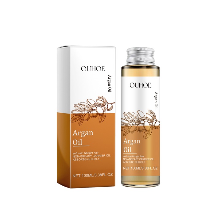 Ulei de argan, ulei de masaj multifunctional, OUHOE, ingrijire par, hidratare piele, 100ml