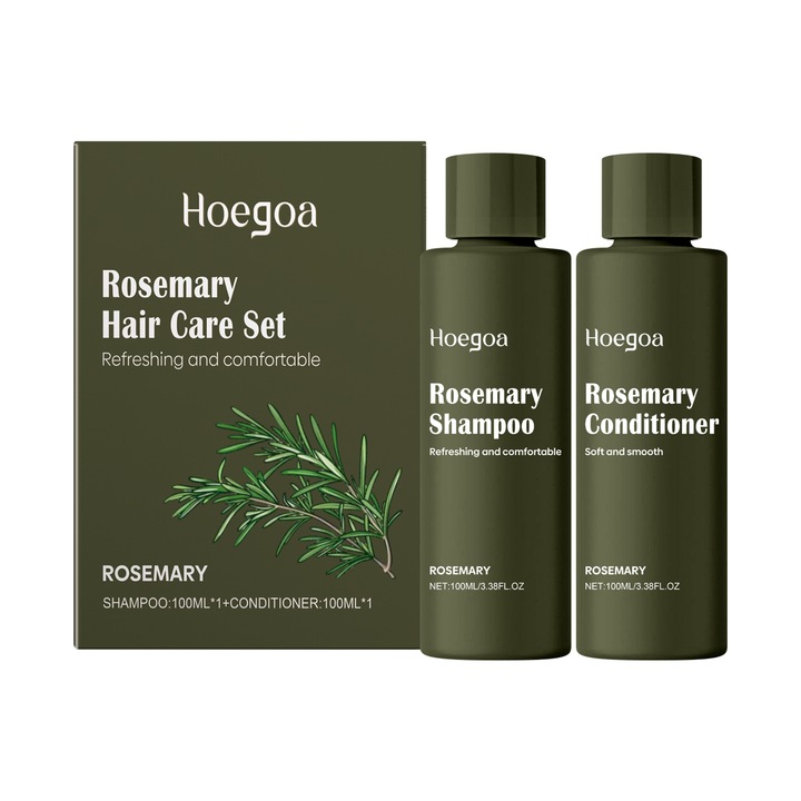 Set sampon si balsam de par cu rozmarin, extract de lamaie, vitamina E, 250ml