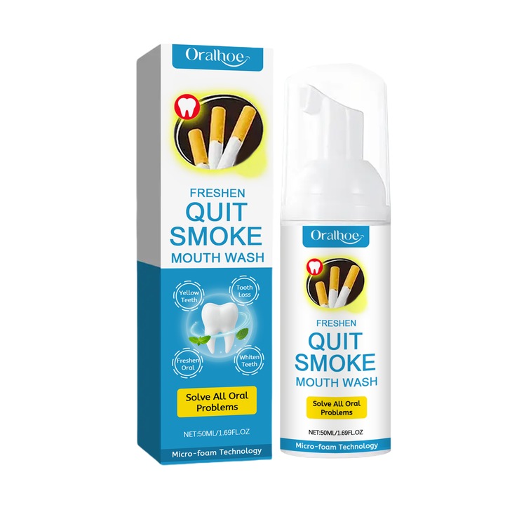 Szájtisztító hab, mentol, hialuronsav, nikotinamid, 200ml