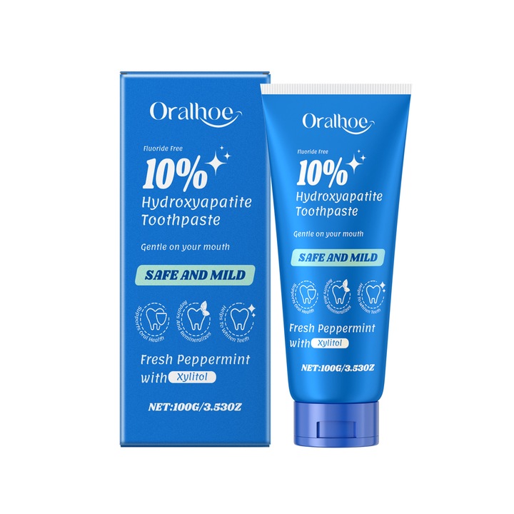 Oralhoe fogkrém mentával, eltávolítja a fogkövet, a sárga foltokat, 100ml