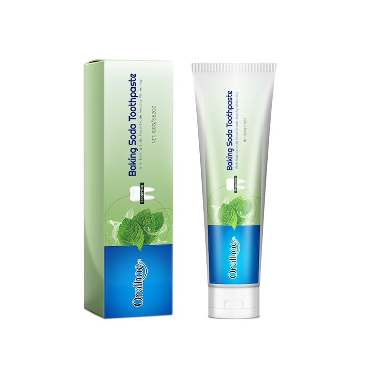 Szódabikarbónás fogkrém, tisztítja a foltokat, friss lehelet, 100ml