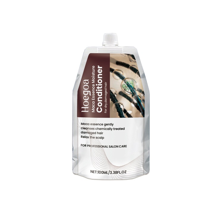 Balsam de par Hoegoa Maca Essence, hidratare profunda, keratina, unt de avocado