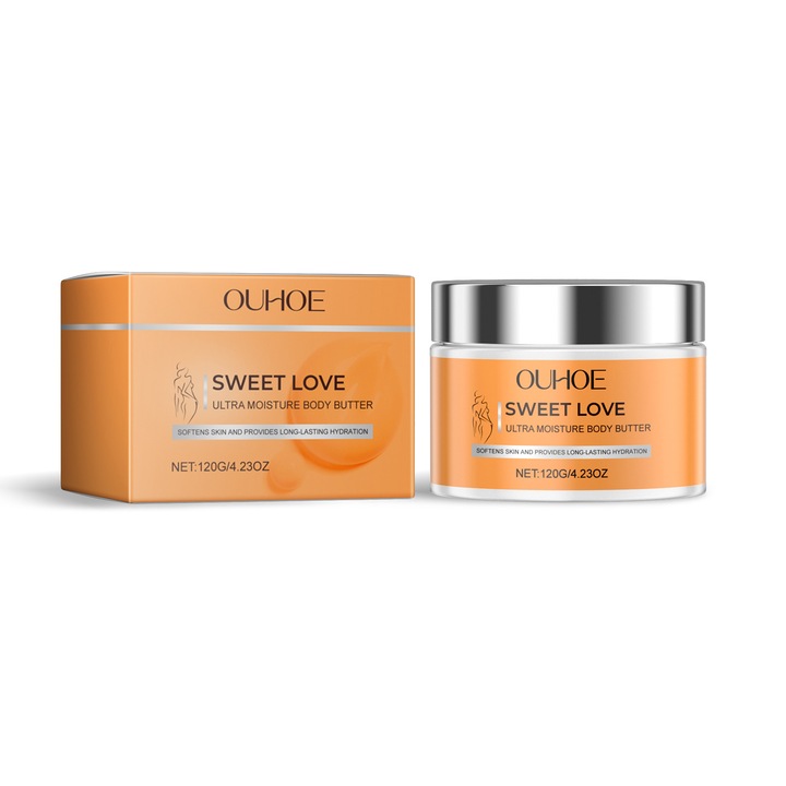 OUHOE Hidratáló testápoló, vanília kivonattal és kókuszolajjal