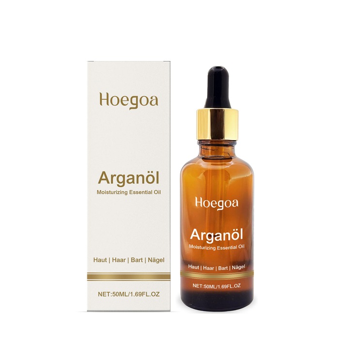 Ulei cosmetic hidratant, argan si ulei de trandafir, Hoegoa