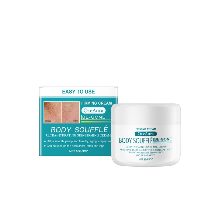 OceAura hidratáló testkrém, javítja a bőr rugalmasságát, csökkenti a ráncokat, illatmentes