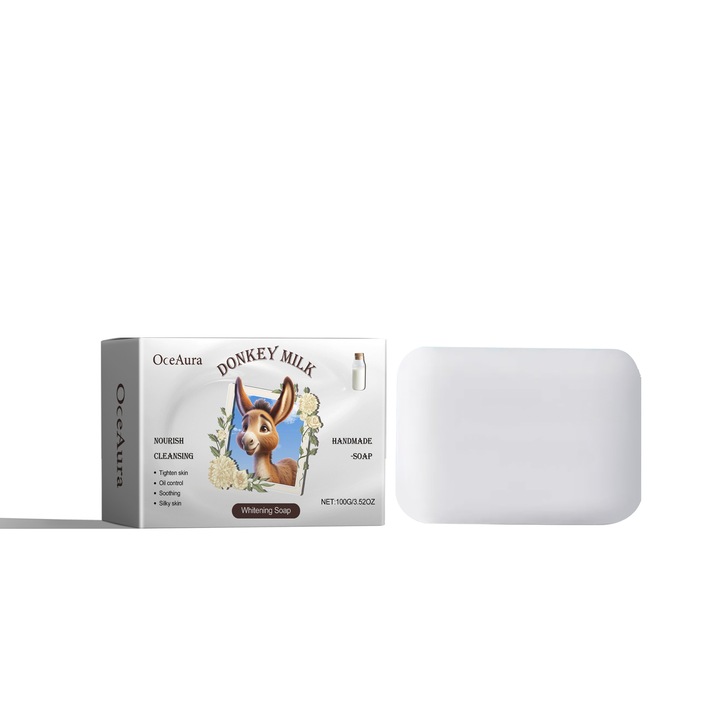 Sapun de Albire cu Lapte de Magarita, OceAura, Hidratant, Indeparteaza Celulele Moarte
