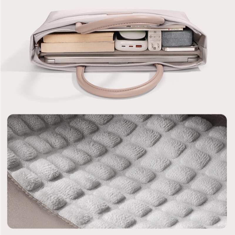 Geanta laptop, ORBER, 15.6 inch, rezistentă la șocuri, design ergonomic, roz