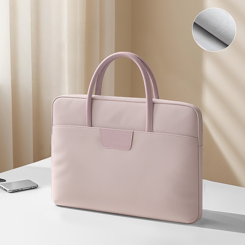 Geanta laptop, ORBER, 15.6 inch, rezistentă la șocuri, design ergonomic, roz