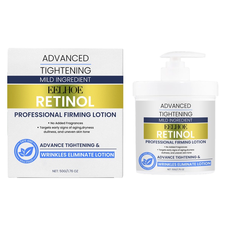 Lotiune fermitate pentru piele, EELHOE, niacinamida, acid hialuronic, retinol, 250ml