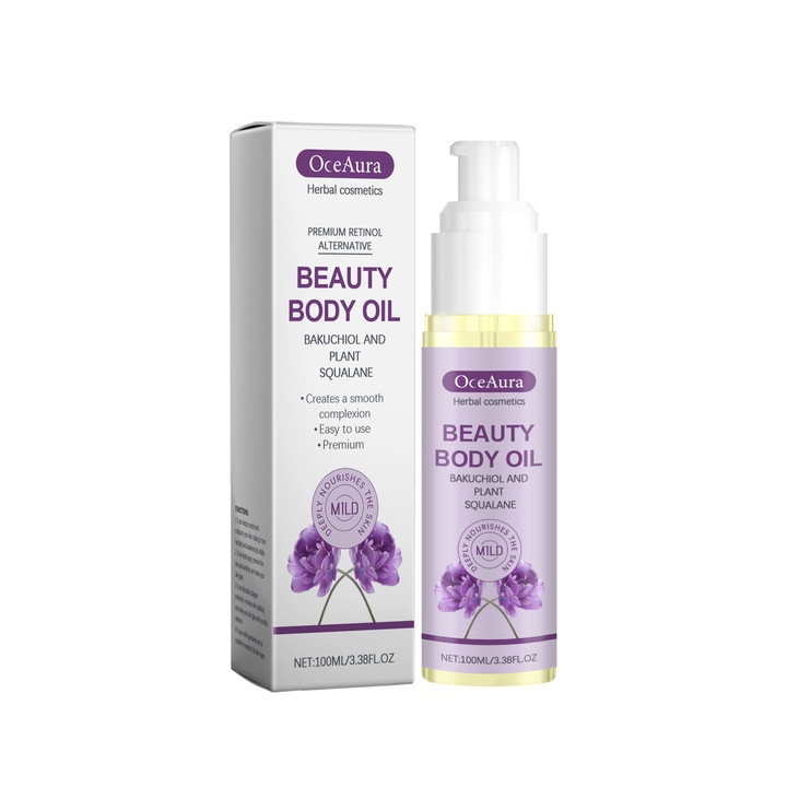 OceAura hidratáló testápoló olaj, 250ml, shea vajjal és E-vitaminnal