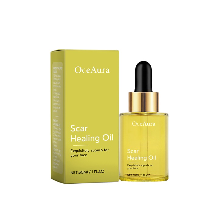 Ulei esential pentru repararea pielii, Oceaura, tocopherol, acid hialuronic, extract Asiaticum, 30ml