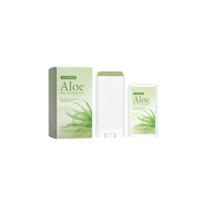 Baton de ingrijire a pielii cu Aloe Vera, Jaysuing, 50g, cu extract de macadamia, pentru repararea pielii arse de soare