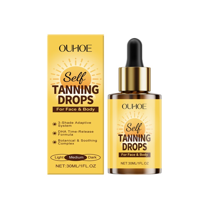 Натурална есенция за потъмняване на тена, 30мл, с екстракт от хамамелис и корен от тинтява