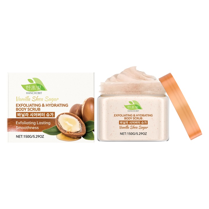 Testradír vaníliás shea vajjal, 250g