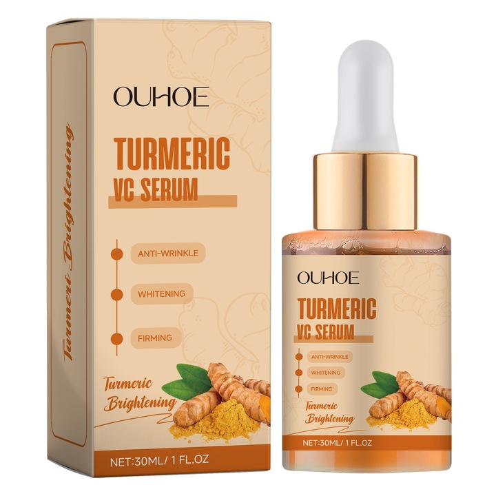 Есенция за лице с куркума, хидратираща и озаряваща, 30мл