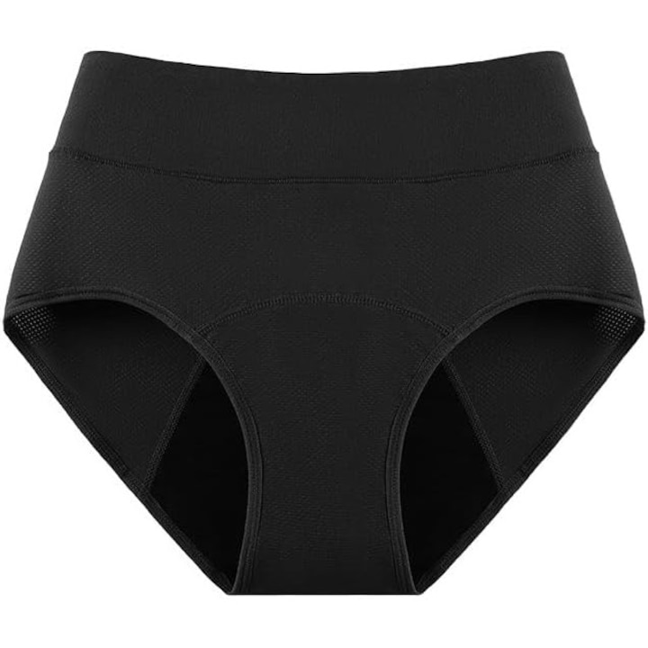Chiloti menstruali pentru femei, 3 straturi absorbante, respirabili, anti-scurgeri, din bumbac si matase, protectie maxima in perioada menstruatiei